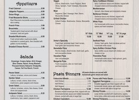 Menu Designed By Kessler