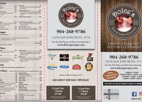 Menu Designed By Kessler Creative