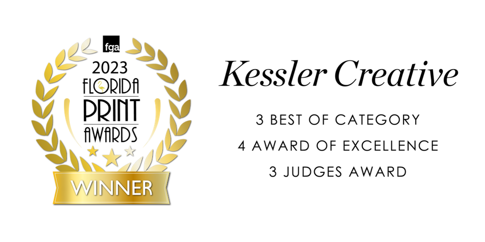FPA-WinnerBadgesKessler Florida Print Award Kessler Creative