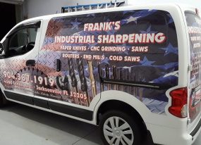large format print on van